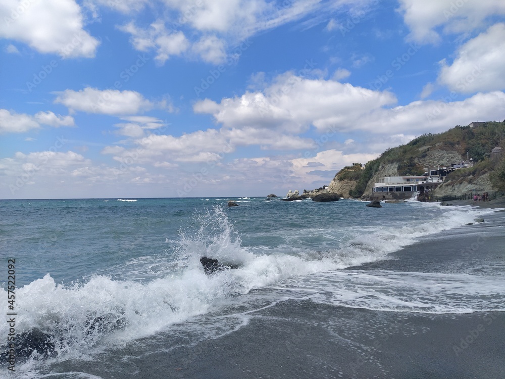 Cava dell'isola beach of Ischia Island in Naples, Italy Cava dell'isola beach of Ischia Island in Naples, Italy
