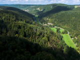 Aerial photos of Franconian Switzerland near Moggast