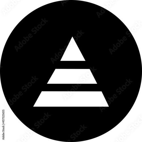  Pyramid Vector Glyph Inverted Icon Design
