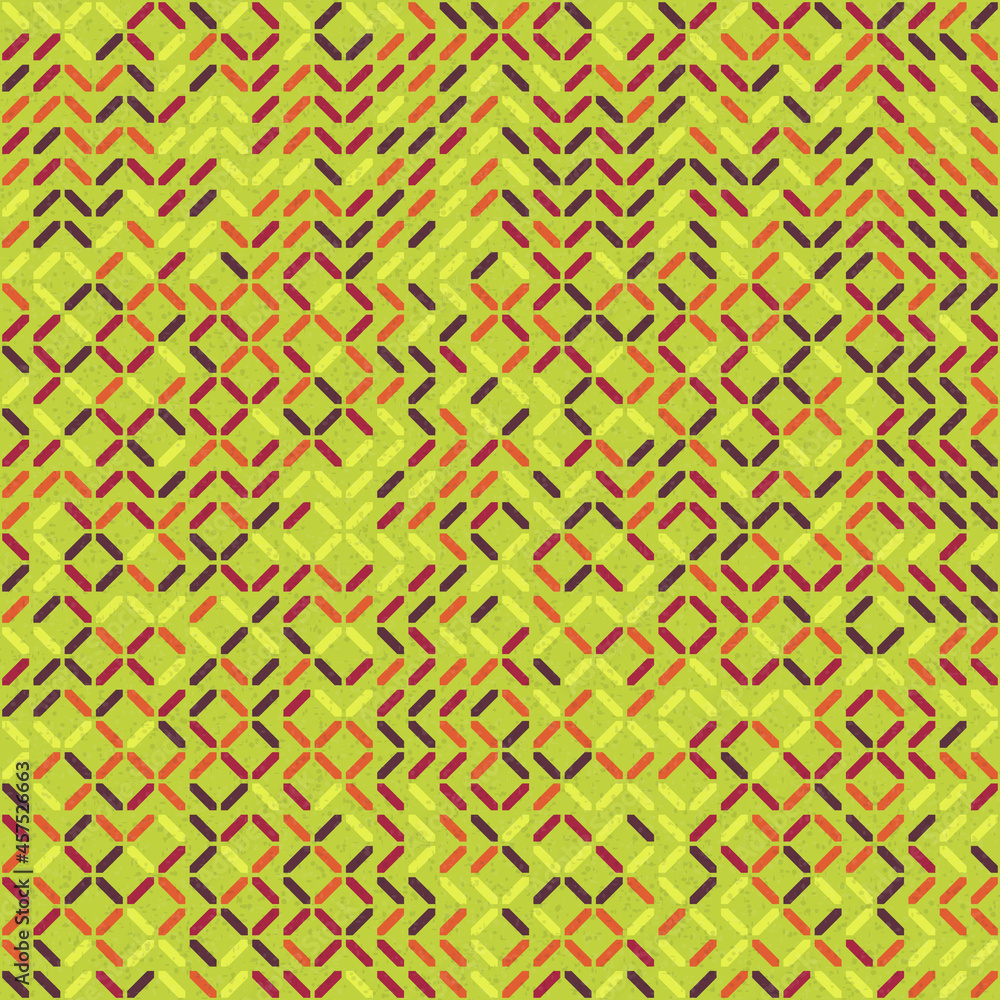 Fototapeta premium Abstract Geometric Pattern generative computational art illustration