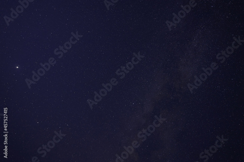 Picturesque view of starry sky at night