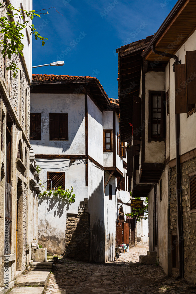 トルコ　サフランボルの旧市街の路地風景
