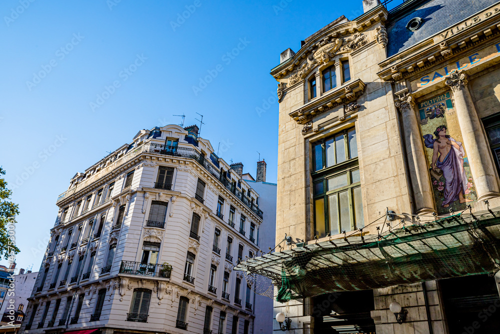 Fototapeta premium Dans les rues de la Croix Rousse et des Terreaux à Lyon