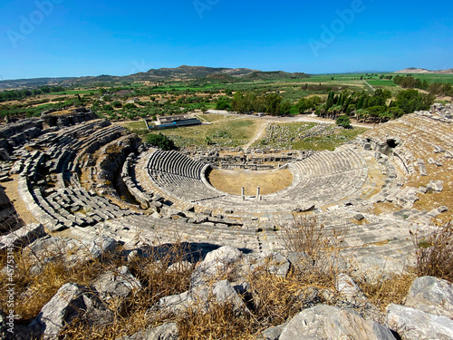 Roman theater in the ancient city of Miletus. photo