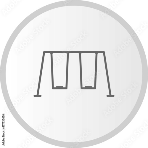 Swing Vector Glyph Circle Icon Design