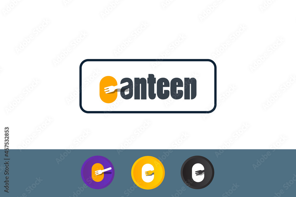 Canteen Logo Design, combination letter C with Fork suitable for restaurant logo. Canteen Logo Design, combination letter C with Fork suitable for restaurant logo.