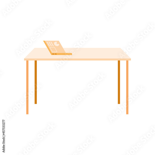 laptop with analytics on desk