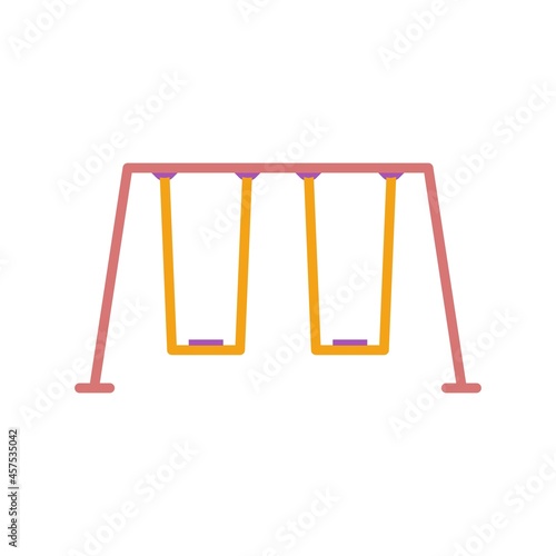  Swing Vector Flat Icon Design