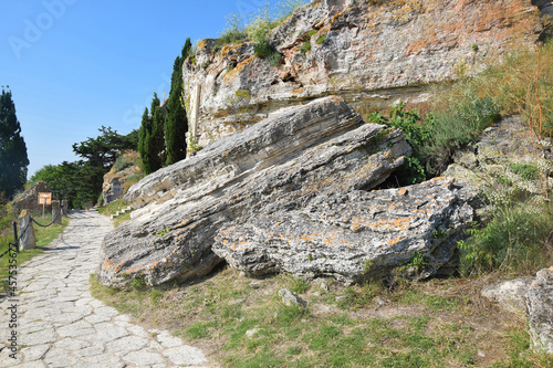 Stones with Stone Path in Cape Kaliakra Top Landmark Bulgaria