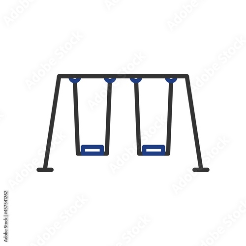 Swing Vector Line Two Colour Icon Design