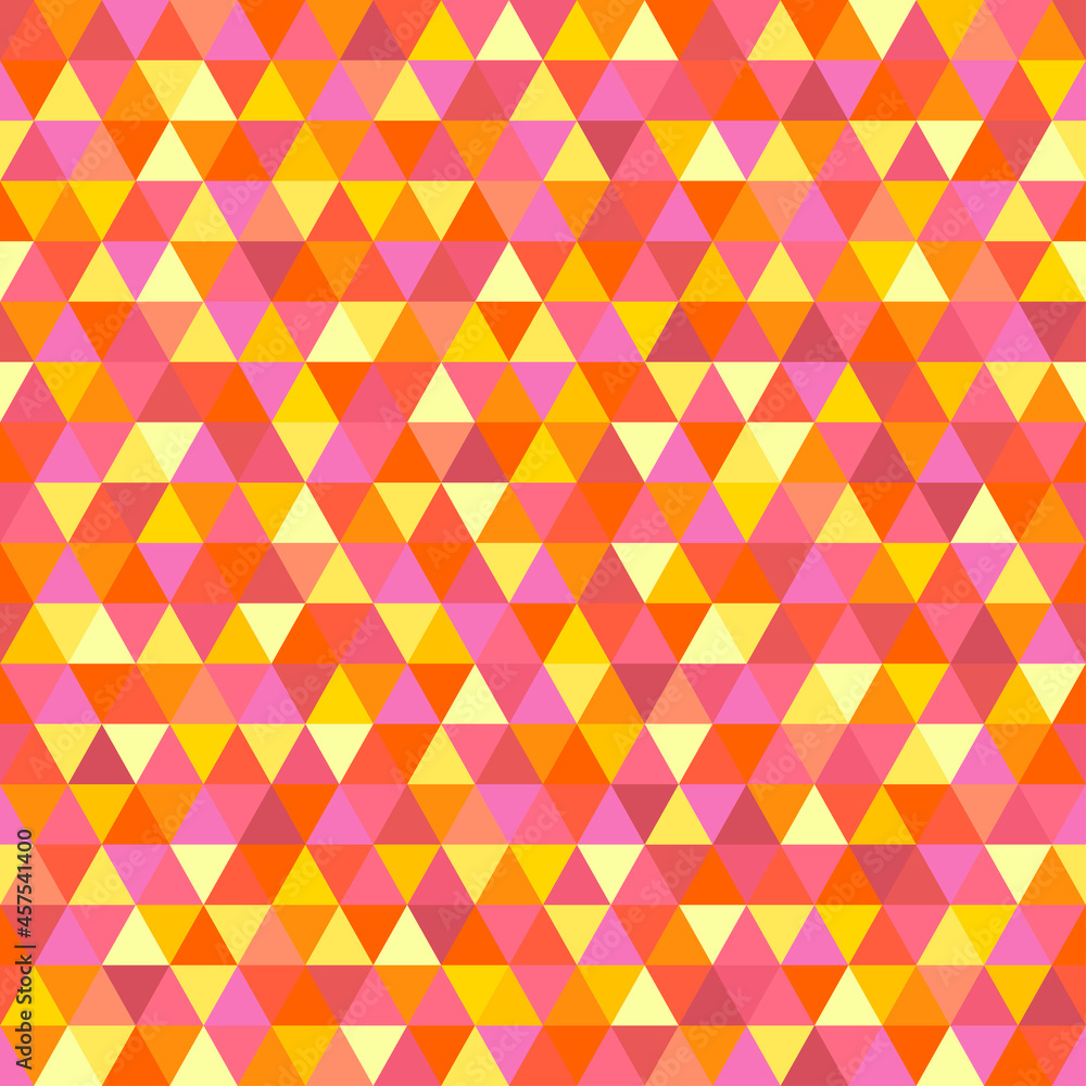 Seamless triangle pattern. Pretty colors. Abstract geometric wallpaper of the surface. Cute background. Print for polygraphy, posters, t-shirts and textiles. Beautiful texture. Doodle for design Seamless triangle pattern. Pretty colors. Abstract geometric wallpaper of the surface. Cute background. Print for polygraphy, posters, t-shirts and textiles. Beautiful texture. Doodle for design