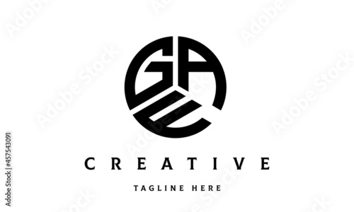GAF creative circle three letter logo