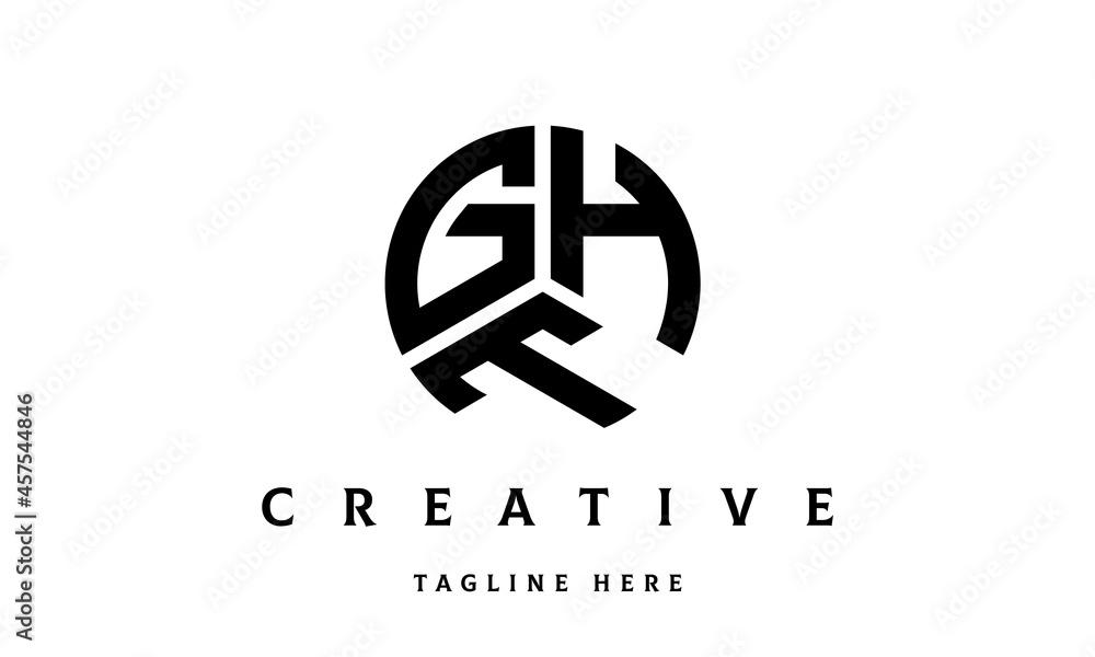 GHT creative circle three letter logo