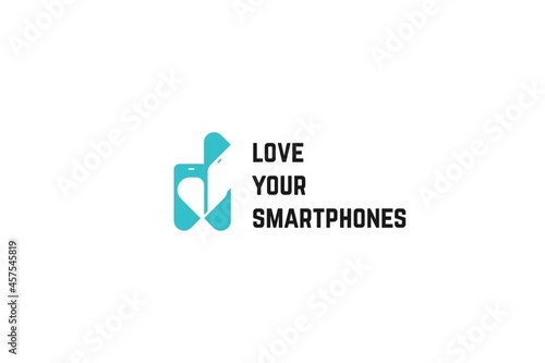 Logo for the store of protective glasses for smartphones