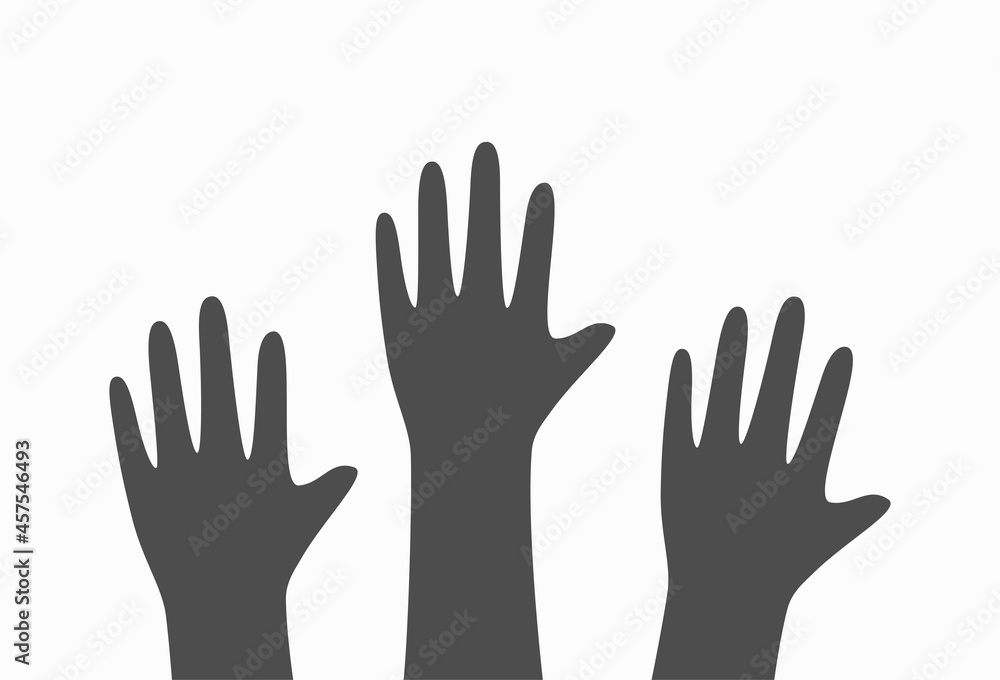 Up hands. illustration, an association, unity, partners, friendship Up hands. illustration, an association, unity, partners, friendship