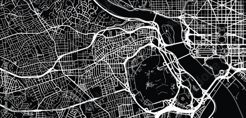 Urban vector city map of Arlington, Texas , United States of America photo