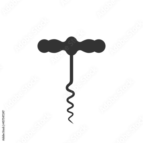 Corkscrew symbol, Vector Illustration.