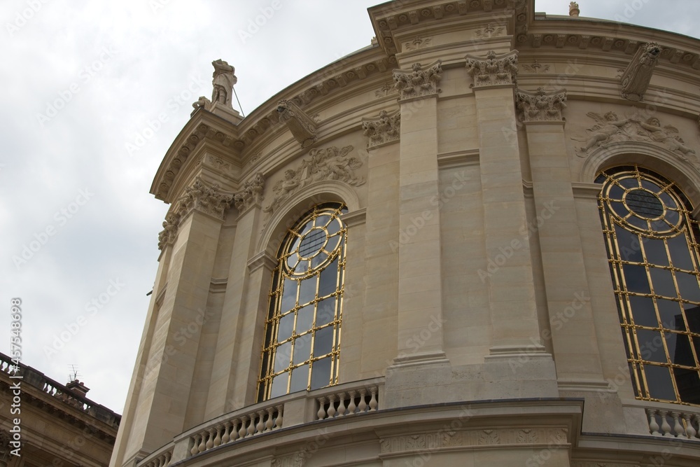 detail of the facade of a church