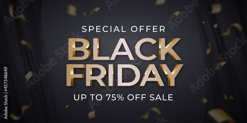 Black friday banner creative template