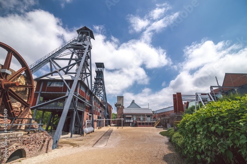 Bois du Cazier notorious coal mine in Charleroi, Belgium photo