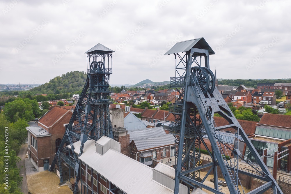 Bois du Cazier notorious coal mine in Charleroi, Belgium