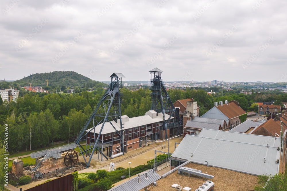 Bois du Cazier notorious coal mine in Charleroi, Belgium