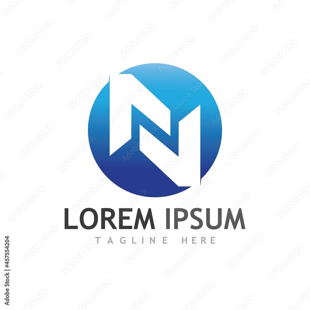 N Letter Logo Template N Letter Logo Template