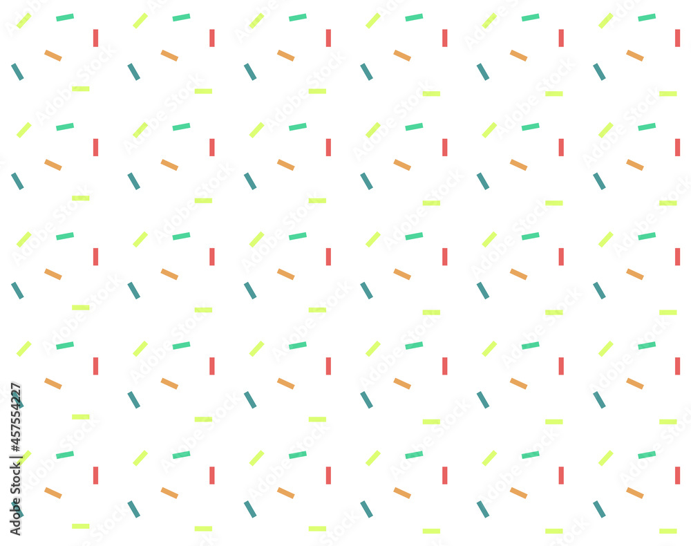 Colorful birthday geometric pattern on white background, elegant ornaments, design for decoration, wrapping paper, print, fabric or textile, wonderful card, cute banner, vector illustration Colorful birthday geometric pattern on white background, elegant ornaments, design for decoration, wrapping paper, print, fabric or textile, wonderful card, cute banner, vector illustration
