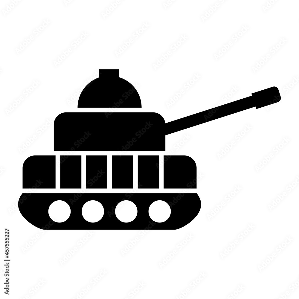 Obraz premium Vector Tank Glyph Icon Design