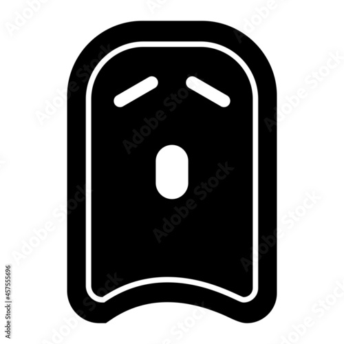 Vector Pool Kickboard Glyph Icon Design