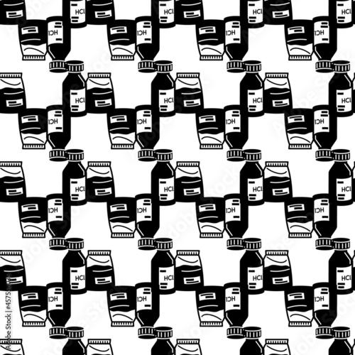Hydrochloric acid pattern seamless background texture repeat wallpaper geometric vector