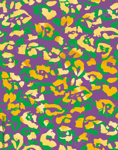 Smooth Textured Seamless Leopard Pattern Shiny Fashion Colors Perfect for Allover Fabric Print or Wrapping Paper