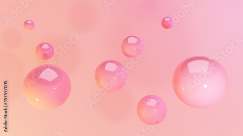 Pink bubble abstraction