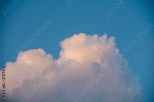 big cloud in the sky before sunset, background image