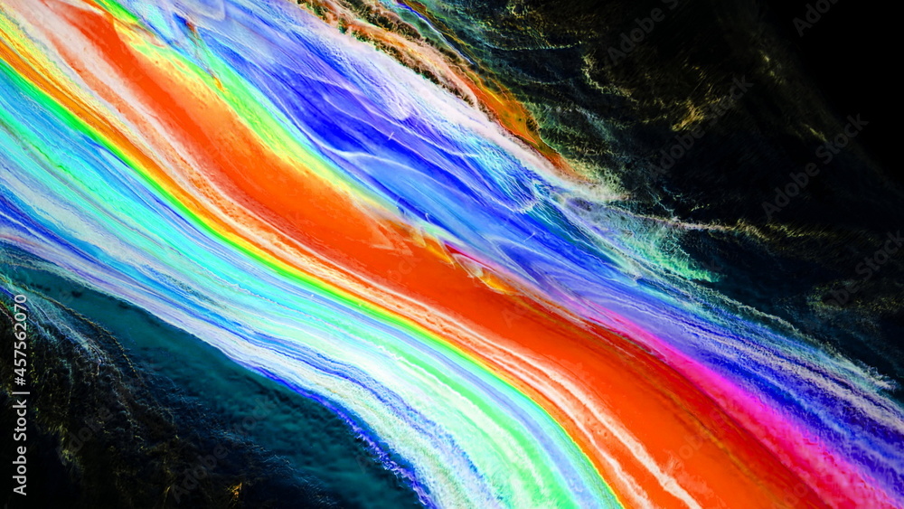 Fluide liquide art acrylic oil paints texture. Backdrop abstract mixing