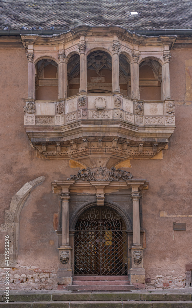 Obraz premium Colmar, France - 09 16 2021: Colmar guardhouse in downtown