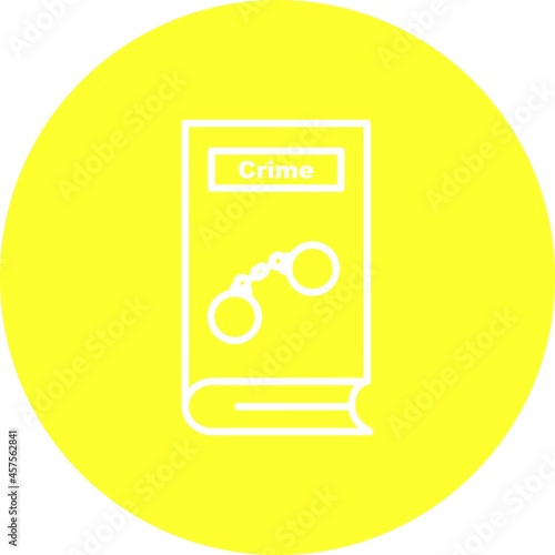 Crime Vector Line Multicolour icon Design