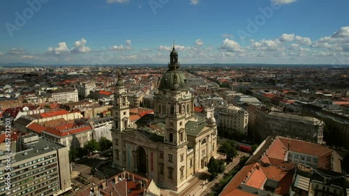 Wallpaper Mural Aerial view of the St. Stephen's Basilica in the historical part of Budapest Torontodigital.ca