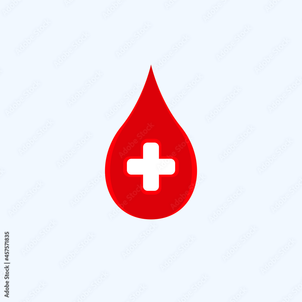 Blood drop for donate sign. Vector illustration Blood drop for donate sign. Vector illustration