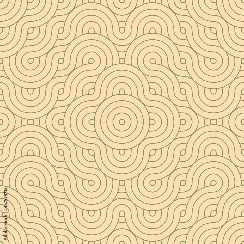 Geometric japanese seamless pattern. Wavy lines in asian style. East Geometric japanese seamless pattern. Wavy lines in asian style. East