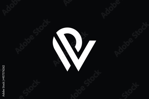 WP logo letter design on luxury background. PW  logo monogram initials letter concept. WP icon logo design. PW elegant and Professional letter icon design on black background. W P PW WP