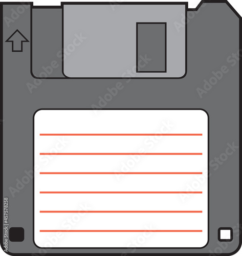 Magnetic floppy disk icon design