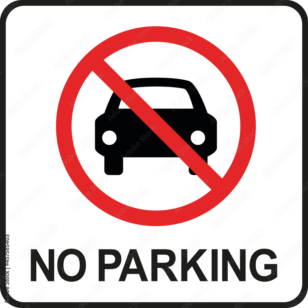 No parking sign vector graphics design. Traffic signs and symbols. No parking sign vector graphics design. Traffic signs and symbols.