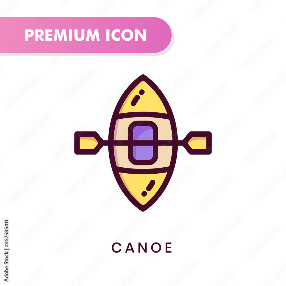 canoe icon for your website design, logo, app, UI. Vector graphics illustration and editable stroke. canoe icon lineal color design. canoe icon for your website design, logo, app, UI. Vector graphics illustration and editable stroke. canoe icon lineal color design.