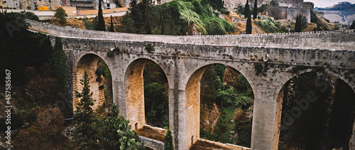 Gravina di Puglia No Time To Die Bridge, James Bond jump photo