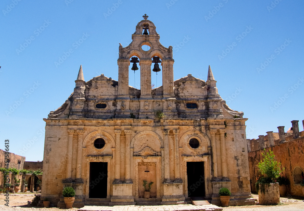 Greece Crete island monastery Arkadi
