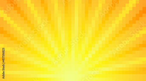 Orange abstract background. Sun shine. Vector illustration