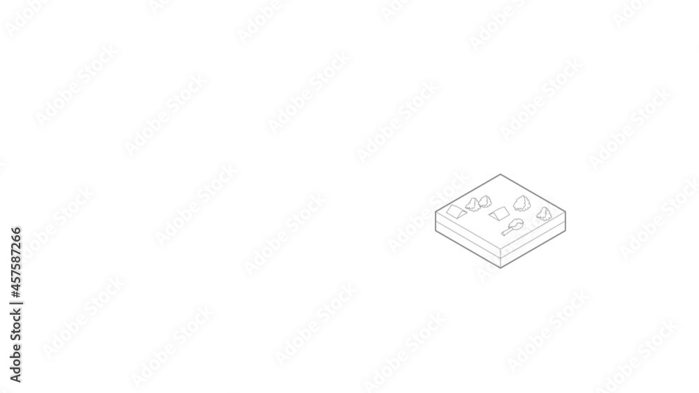 Flood icon animation best outline object on white background Flood icon animation best outline object on white background