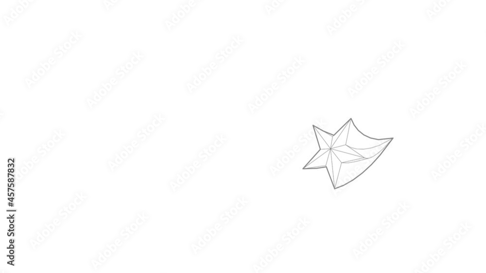 Comet icon animation best outline object on white background Comet icon animation best outline object on white background
