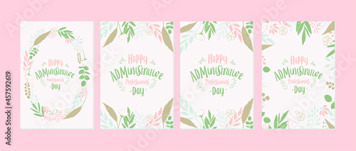 Administrative Professionals Day, Secretaries Day or Admin Day. Holiday concept. Template for background, banner, card, poster, t-shirt with text inscription